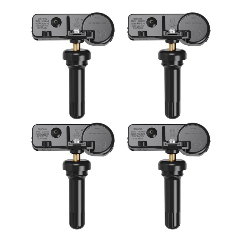 CDWTPS TPMS Sensor Dodge,4 Pack 433MHz Tire Pressure Monitoring System Sensor Compatible with Dodge Jeep Ram OE#56029398AB.68241067AA 68241067AB 56029398AA 68402371AA 68464665AA - Image 1